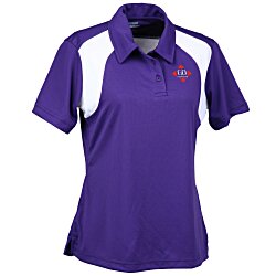 View a larger, more detailed picture of the Extreme Performance Color-Block Textured Polo - Ladies 