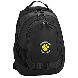 View a larger, more detailed picture of the Life in Motion Primary Laptop Backpack - Embroidered