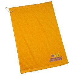 View a larger, more detailed picture of the Economy Golf Towel w Grommet and Clip