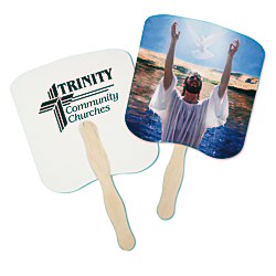 View a larger, more detailed picture of the Hand Fan - Spiritual - Baptism