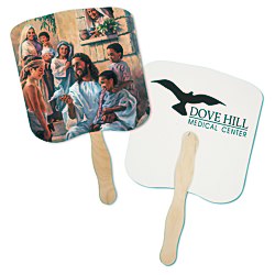 View a larger, more detailed picture of the Hand Fan - Spiritual - Dove