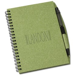 View a larger, more detailed picture of the Recycled Nature Notebook w Pen