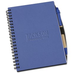 View a larger, more detailed picture of the Recycled Brights Notebook w Pen