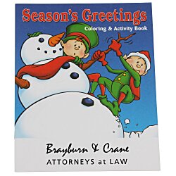 View a larger, more detailed picture of the Season s Greetings Coloring Book