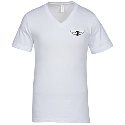 View a larger, more detailed picture of the Canvas Delancey V-Neck T-Shirt - Men s - White - Screen