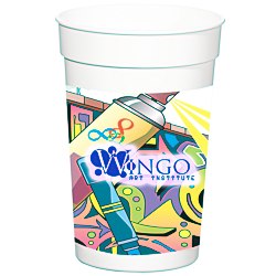 View a larger, more detailed picture of the Full Color Wrap Stadium Cup - 17 oz 