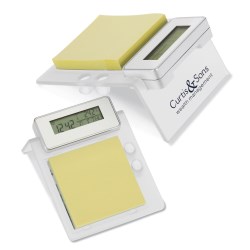 View a larger, more detailed picture of the Clock w Memo Pad Holder - Closeout