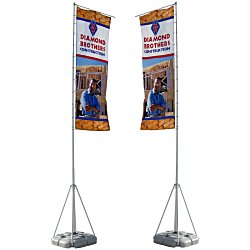 View a larger, more detailed picture of the Summit Outdoor Banner Flag - Double Sided Graphics