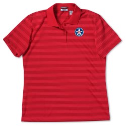 View a larger, more detailed picture of the SolarShield UPF 30 Jacquard Stripe Polo - Ladies 