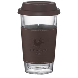 View a larger, more detailed picture of the Double Wall Glass Tumbler w Wrap - 10 oz 