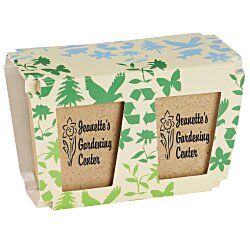 View a larger, more detailed picture of the Promo Planter - Earth Friendly - 2 Pack