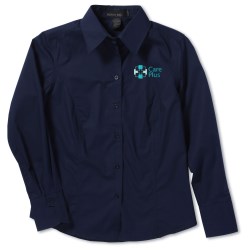 View a larger, more detailed picture of the North End Poplin Taped Shirt - Ladies 