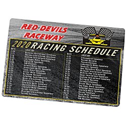 View a larger, more detailed picture of the NASCAR Racing Schedule Magnet - 20 mil