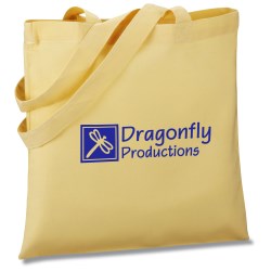 View a larger, more detailed picture of the V Natural Colored Cotton Organic Sheeting Tote - Closeout