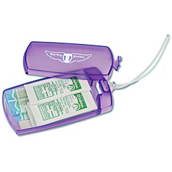 View a larger, more detailed picture of the Protect Travel First Aid Tag - Translucent