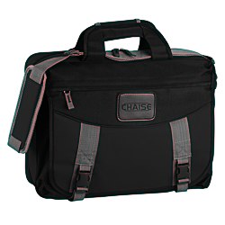 View a larger, more detailed picture of the EZ Check Laptop Brief Bag - Polyester