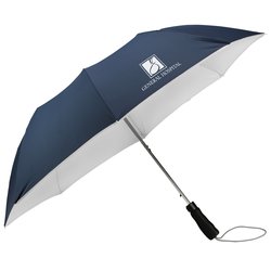 View a larger, more detailed picture of the Colortone Double Sided Folding Umbrella - 43 Arc
