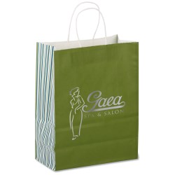 View a larger, more detailed picture of the Fashion Paper Shopper - Stripes DuJour