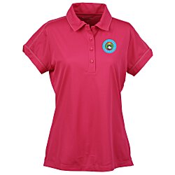 View a larger, more detailed picture of the Contrast Stitch Micropique Polo - Ladies 