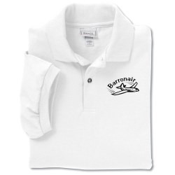 View a larger, more detailed picture of the Anvil 50 50 Jersey Knit Polo - Screen - White