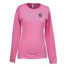 View a larger, more detailed picture of the Gildan SoftStyle LS T-Shirt - Ladies - Screen - Colors