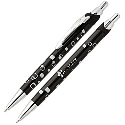 View a larger, more detailed picture of the Dimensions Metal Pen - Squares