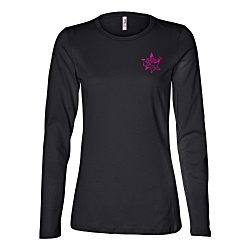 View a larger, more detailed picture of the Bella Missy Fit LS Crew Neck T-Shirt