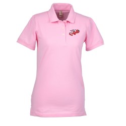 View a larger, more detailed picture of the Anvil 6 5 oz Ringspun Cotton Pique Sport Shirt - Ladies 