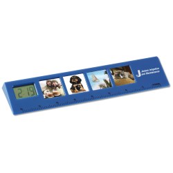 View a larger, more detailed picture of the Picture Frame Ruler with Clock