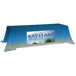View a larger, more detailed picture of the Value Closed-Back Table Throw - 88 x 132 - Full Color