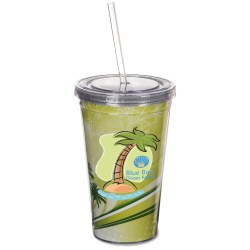 View a larger, more detailed picture of the Spirit Insert Tumbler w Straw - 16 oz 