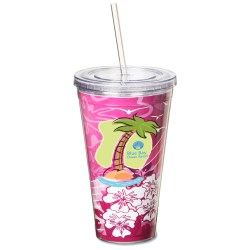 View a larger, more detailed picture of the Spirit Insert Tumbler w Straw - 24 oz 