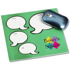 View a larger, more detailed picture of the Notepad Mouse Pad - Message Bubbles