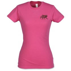 View a larger, more detailed picture of the Anvil Ladies Semi-Sheer Longer Length T-Shirt - Colors