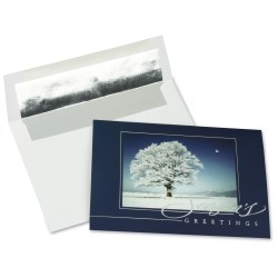 View a larger, more detailed picture of the Snow Covered Tree Greeting Card