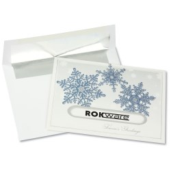 View a larger, more detailed picture of the Snowflake Die-Cut Greeting Card