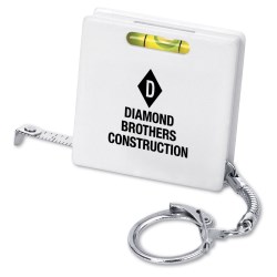 View a larger, more detailed picture of the Square Tape Measure Key Tag - Closeout