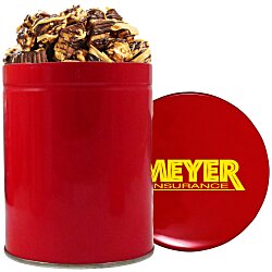 View a larger, more detailed picture of the 1 Quart Gourmet Popcorn Tin - Peanut Butter Cup