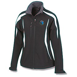 View a larger, more detailed picture of the Color-Block Soft Shell Jacket - Ladies 