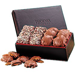 View a larger, more detailed picture of the Executive Box w English Toffee & Pecan Turtles