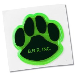 View a larger, more detailed picture of the Reflective Sticker - Paw - 1-1 4 Dia 