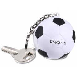 View a larger, more detailed picture of the Squishy Key Tag - Soccer Ball