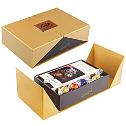 View a larger, more detailed picture of the Gift Box w Lindor Truffles and Chocolate Bar