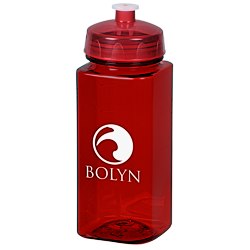 View a larger, more detailed picture of the PolySure Squared-Up Sport Bottle - 24 oz - Translucent