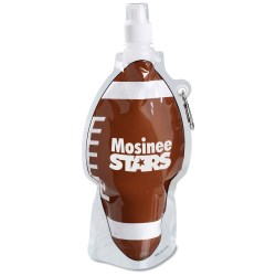 View a larger, more detailed picture of the HydroPouch Collapsible Sport Bottle - 16 oz - Football