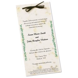 View a larger, more detailed picture of the Seeded Invitation Program - 9 x 4 - Basil