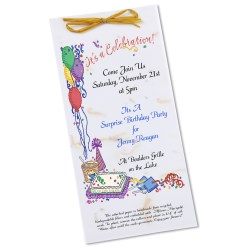 View a larger, more detailed picture of the Seeded Invitation Program - 9 x 4 - Daisy