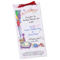 View a larger, more detailed picture of the Seeded Invitation Program - 9 x 4 - Tomato