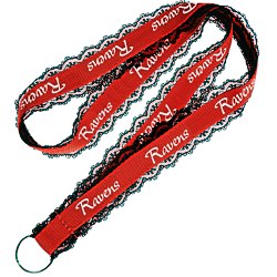 View a larger, more detailed picture of the Lace Polyester Lanyard - 3 4 