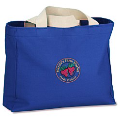 View a larger, more detailed picture of the USA Made Bayside Medium Gusset Tote - Colors - Embroidered